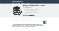 Desktop Screenshot of database-cleaner.com