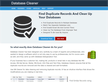 Tablet Screenshot of database-cleaner.com